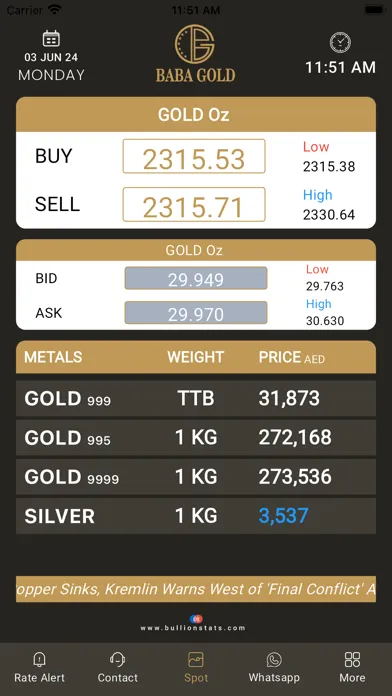 Zrzuty ekranu Baba Gold Bullion