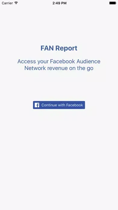 Capturas de pantalla de FAN Report - Revenue for Facebook Audience Network