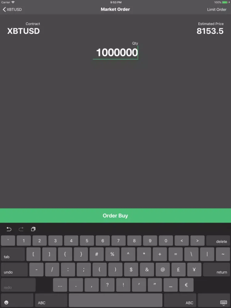 Melona - Trade Bitcoin Futures iPad  스크린샷