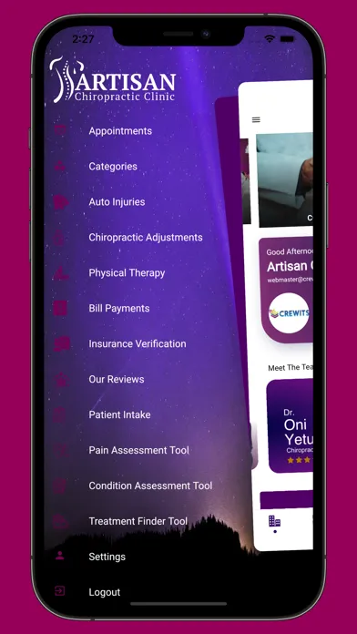 Artisan Chiro Clinic Ekran Görüntüleri