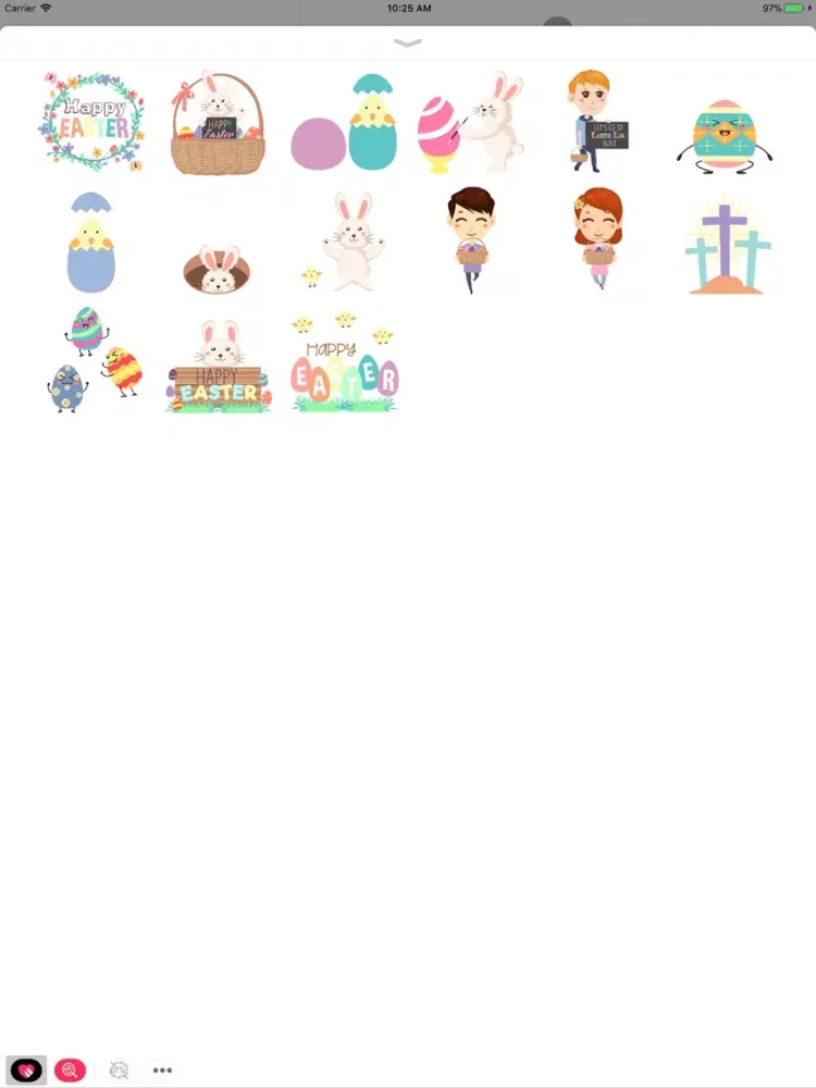 ภาพหน้าจอของ Cute Easter Animated Stickers iPad 