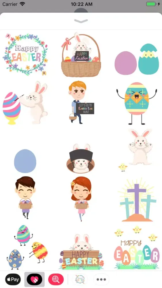 ภาพหน้าจอของ Cute Easter Animated Stickers