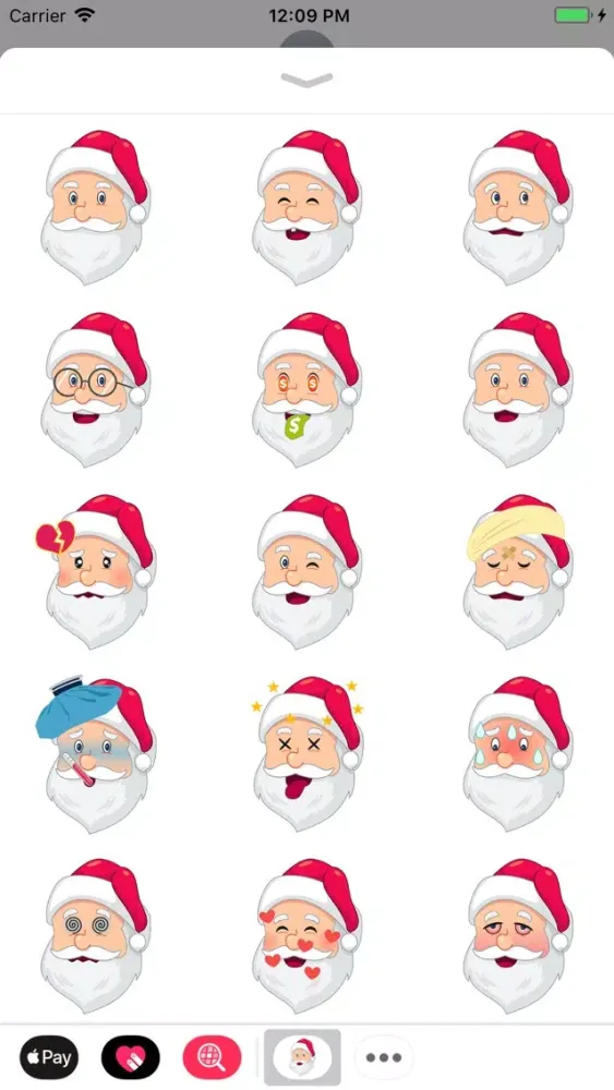 Santa Claus Emoji Stickers Screenshots