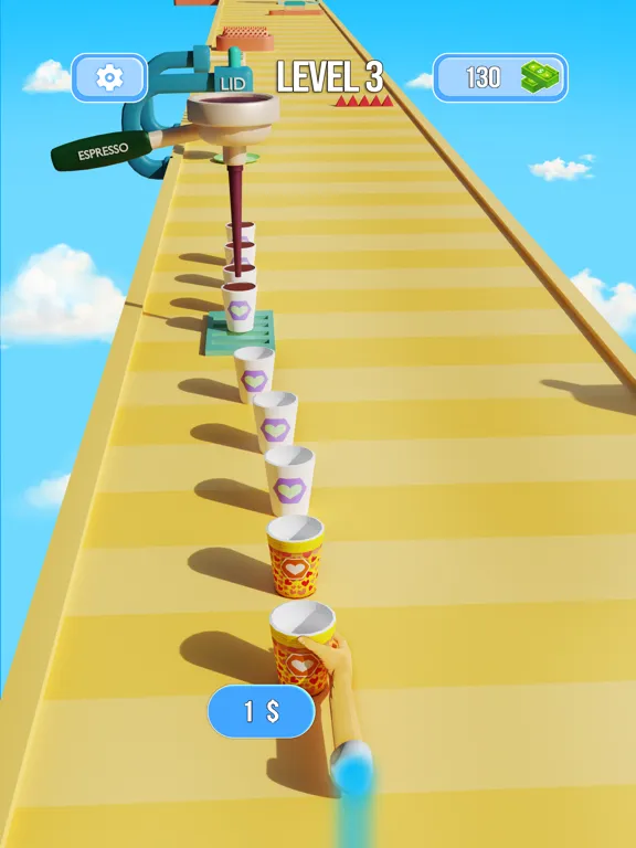 Coffee Stack Rush 3D iPad 应用截图