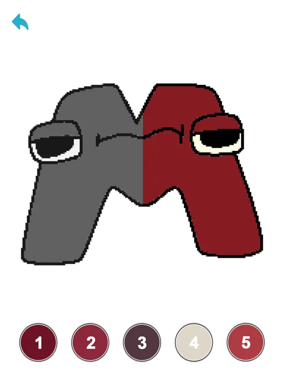 Alphabets Pixel Art Coloring iPad  Ekran Görüntüleri