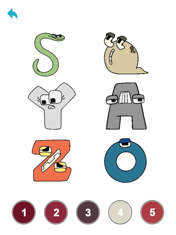 Alphabets Pixel Art Coloring iPad  Ekran Görüntüleri