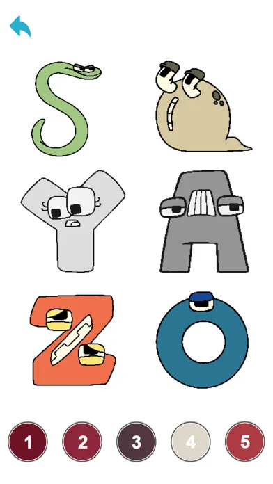Alphabets Pixel Art Coloring Ekran Görüntüleri