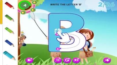 ABC Tracing Handwriting Learn to Write Letters Screenshots
