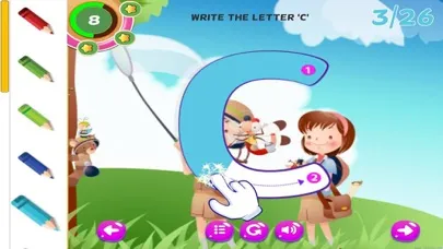 ABC Tracing Handwriting Learn to Write Letters Screenshots