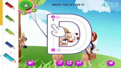 ABC Tracing Handwriting Learn to Write Letters Screenshots