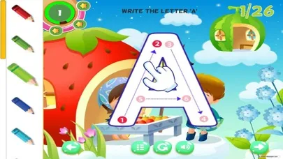 Ảnh chụp màn hình của Alphabet Learning for Kids ABC Tracing Letter
