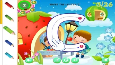 Ảnh chụp màn hình của Alphabet Learning for Kids ABC Tracing Letter