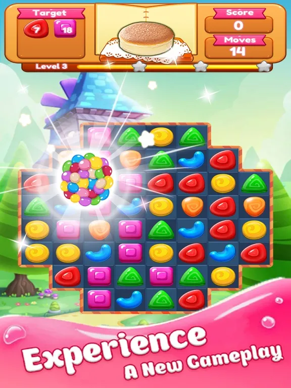 Cookie Crush Mania - Sweet Yummy Match 3 Game Free iPad  스크린샷