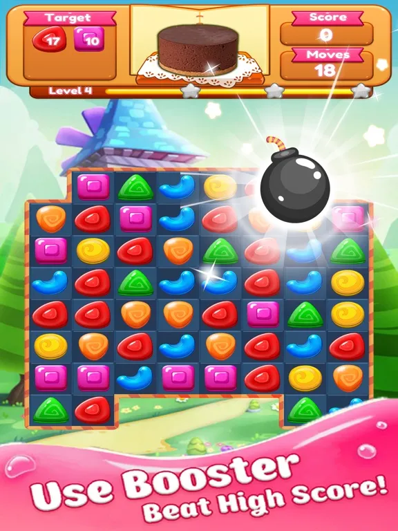 Cookie Crush Mania - Sweet Yummy Match 3 Game Free iPad  스크린샷