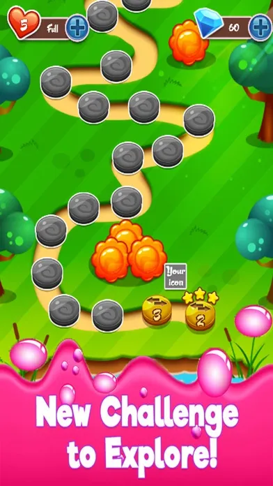 Donut Blast Legend Delicious Gummy Match 3 Game Ekran Görüntüleri