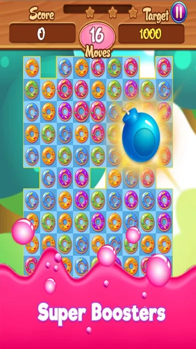 Donut Blast Legend Delicious Gummy Match 3 Game Ekran Görüntüleri