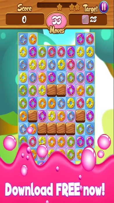 Donut Blast Legend Delicious Gummy Match 3 Game Ekran Görüntüleri