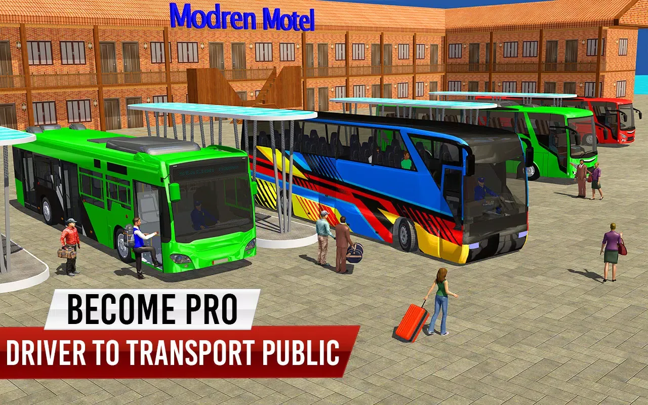 Offroad Coach Bus Driving 3D स्क्रीनशॉट