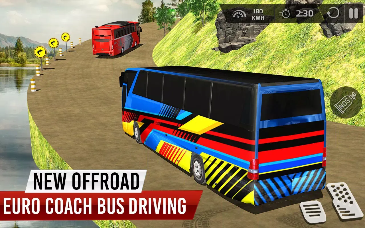 Offroad Coach Bus Driving 3D स्क्रीनशॉट