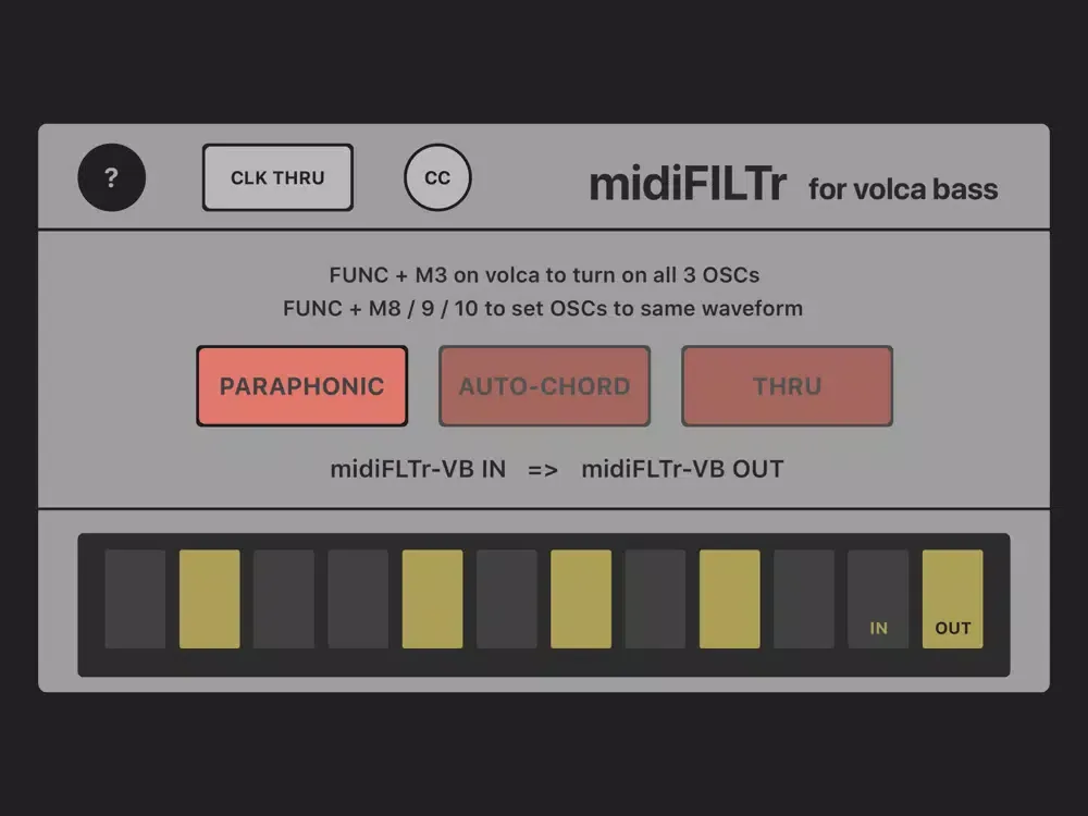 Capturas de pantalla de midiFILTr-VB for Volca Bass iPad 