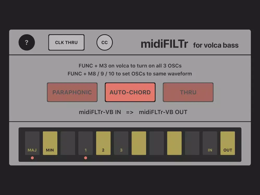 Capturas de pantalla de midiFILTr-VB for Volca Bass iPad 