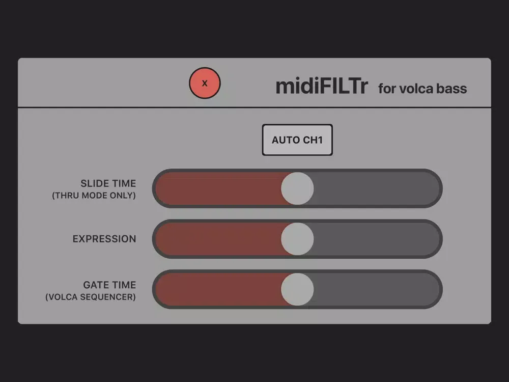 Capturas de pantalla de midiFILTr-VB for Volca Bass iPad 