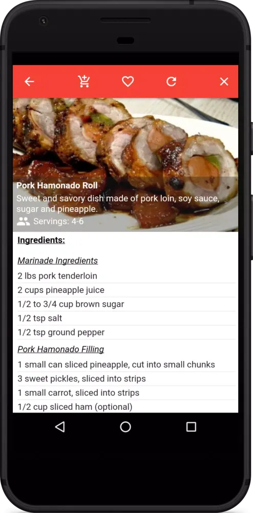 Capturas de pantalla de Filipino Food Recipes