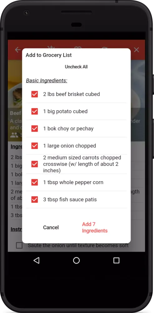 Capturas de pantalla de Filipino Food Recipes