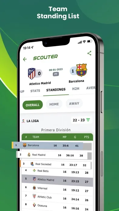 Scouter - Soccer Scores & Tips应用截图