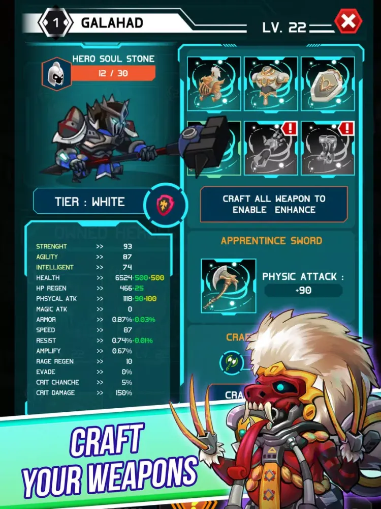 Heroes Castle: Battle Strategy iPad  스크린샷