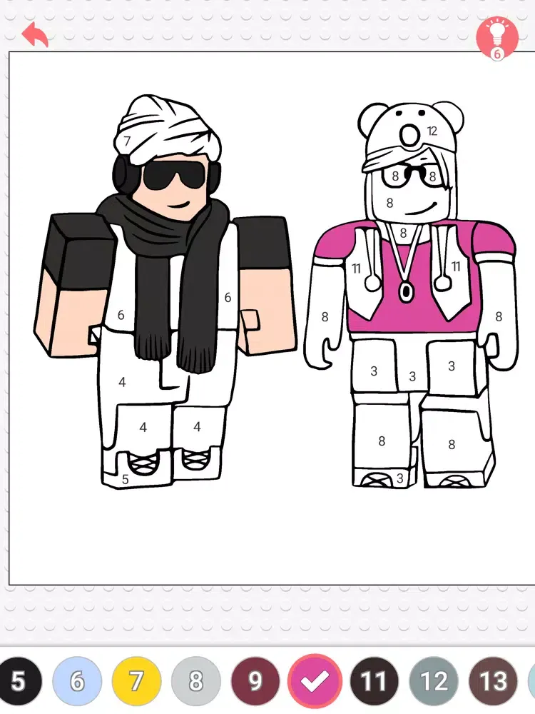 Coloring Minifigs iPad  স্ক্রিনশট
