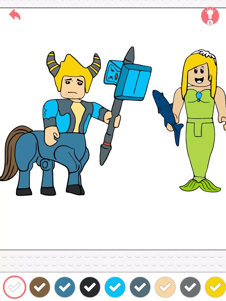 Coloring Minifigs iPad  স্ক্রিনশট