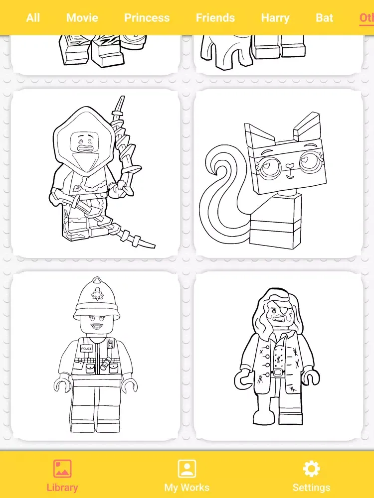 Coloring Minifigs iPad  স্ক্রিনশট
