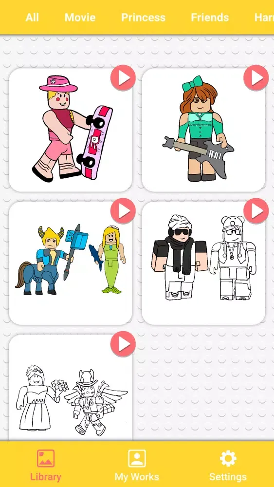 Coloring Minifigs স্ক্রিনশট