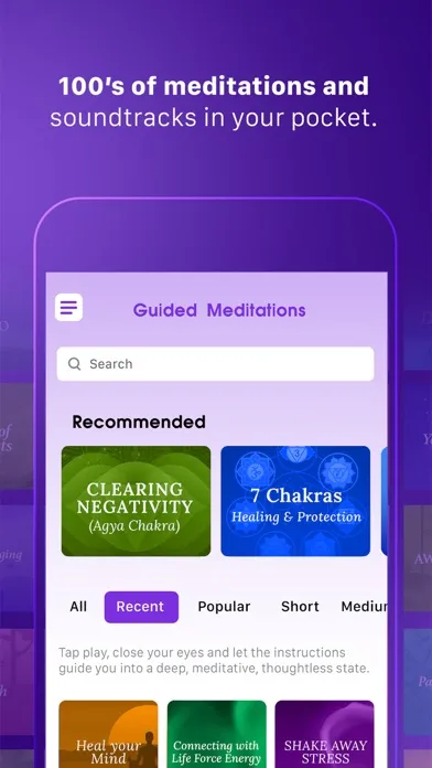 Zrzuty ekranu Sattva Meditations & Mantras