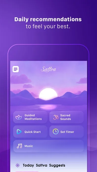 Zrzuty ekranu Sattva Meditations & Mantras