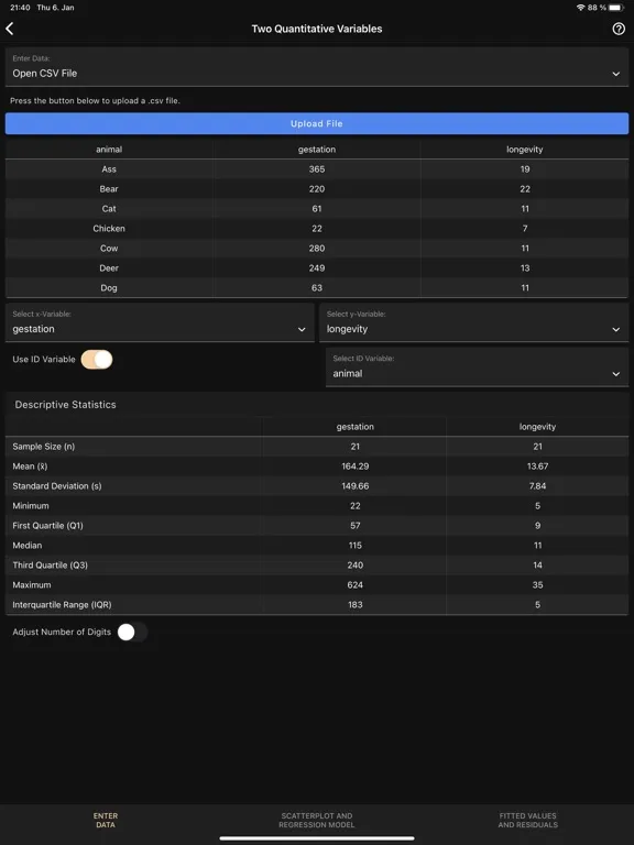 Ảnh chụp màn hình của Art of Stat: Explore Data iPad 