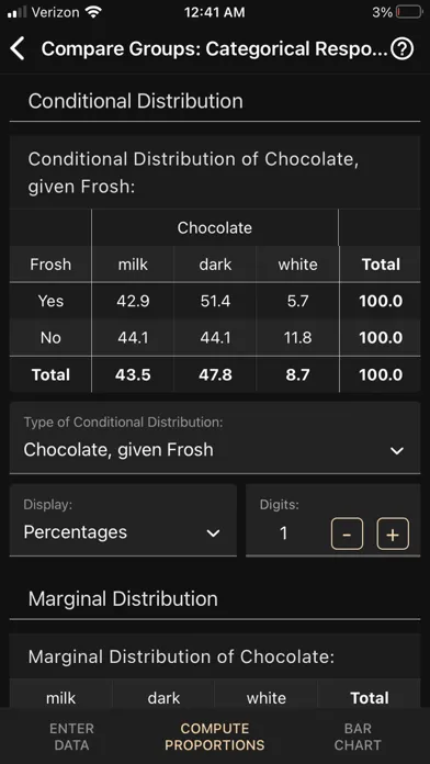 Ảnh chụp màn hình của Art of Stat: Explore Data