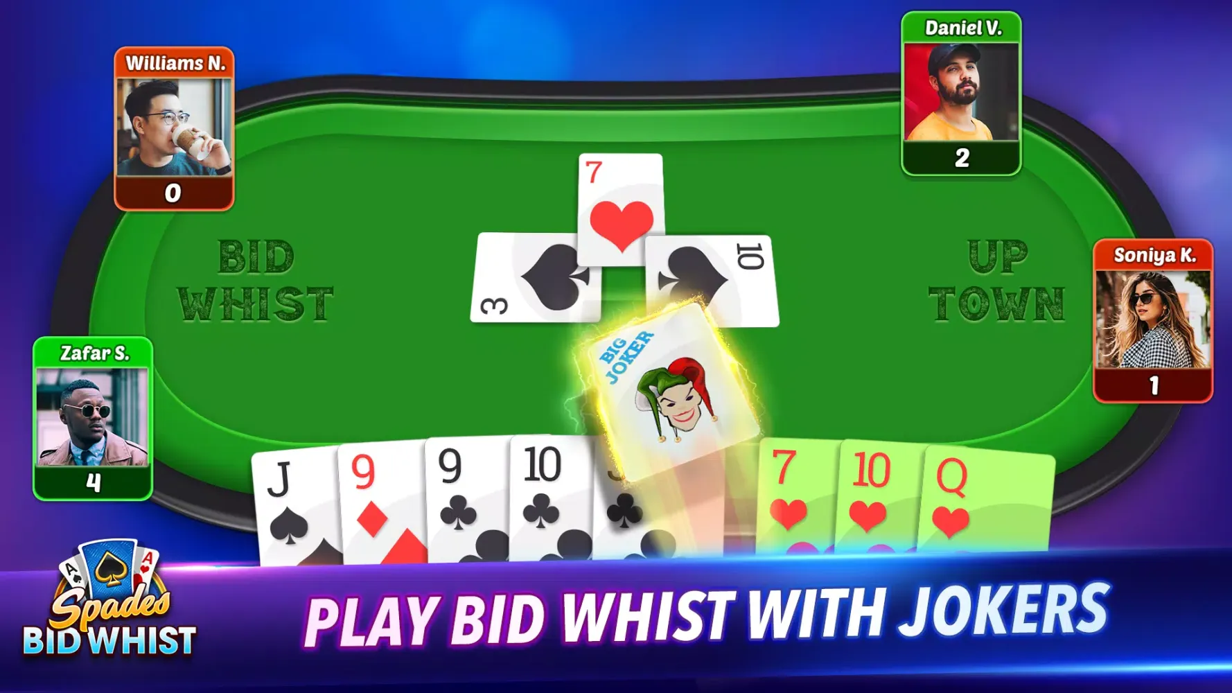 Bid Whist Spades Classic Games应用截图