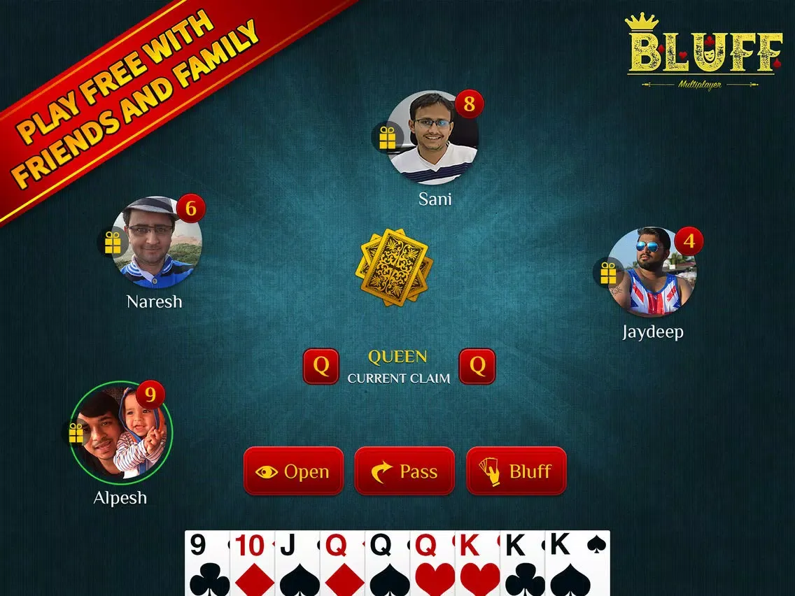 Capturas de tela do Bluff Multiplayer iPad 