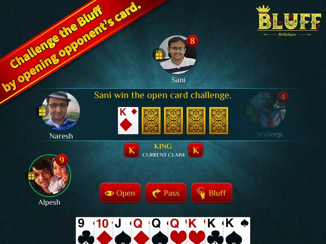 Capturas de tela do Bluff Multiplayer iPad 