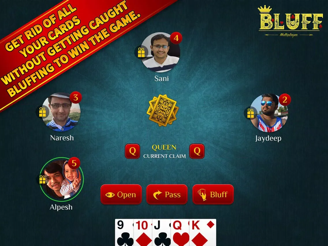 Capturas de tela do Bluff Multiplayer iPad 