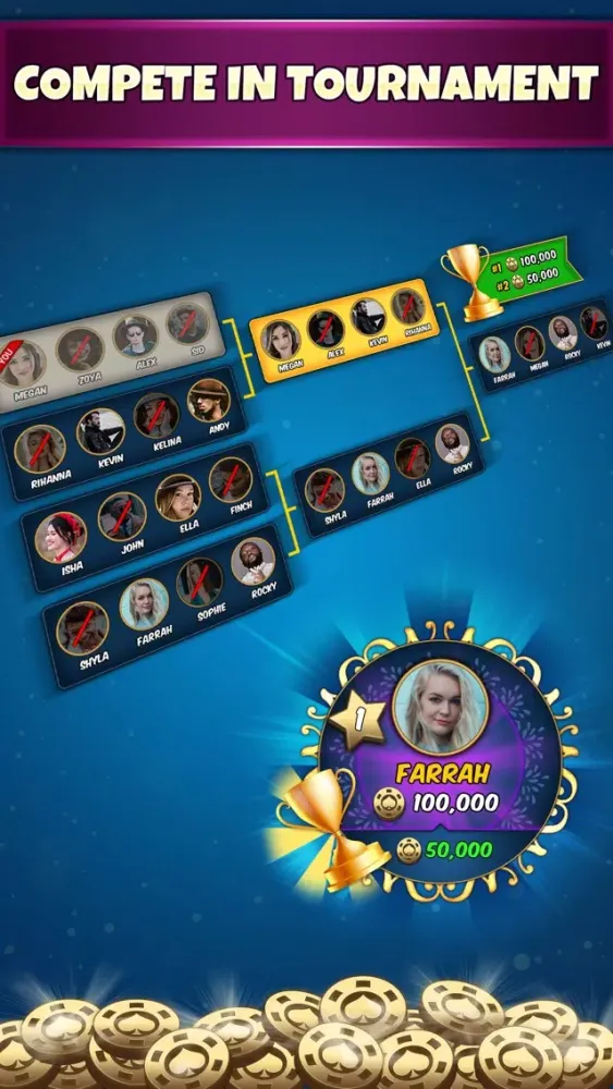 Tangkapan skrin Spades Online Card Game