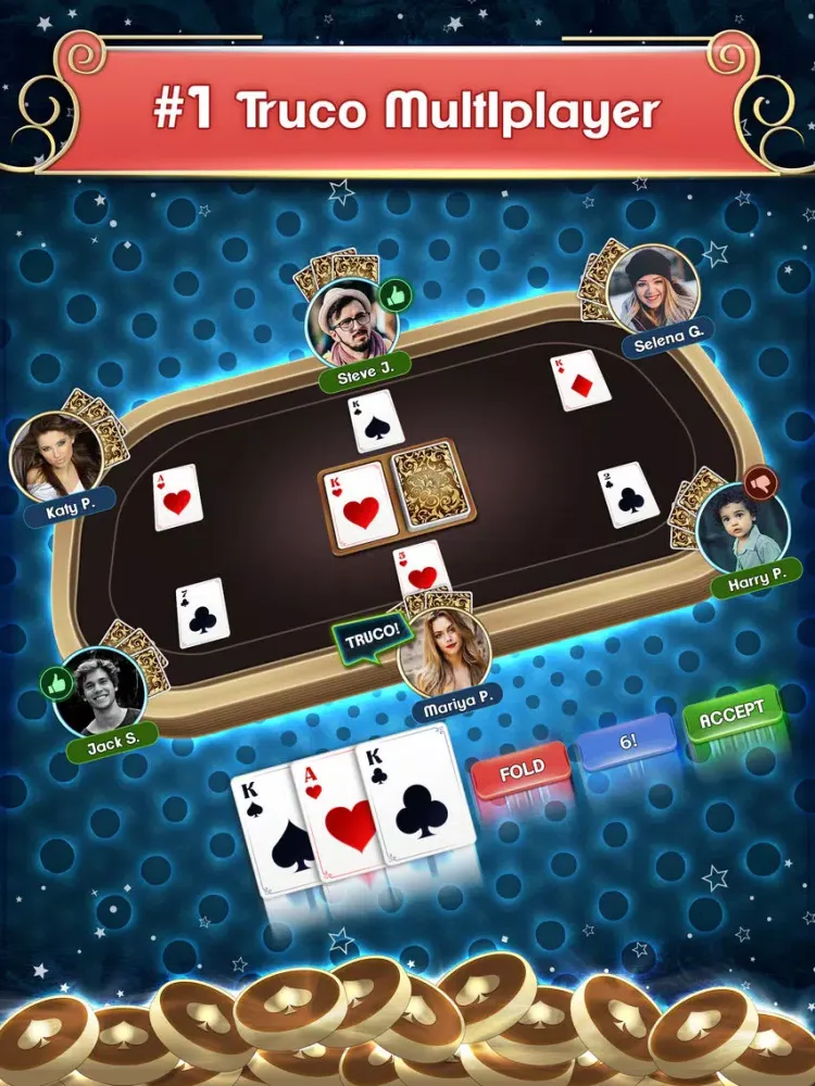 Capturas de tela do Truco Multiplayer iPad 