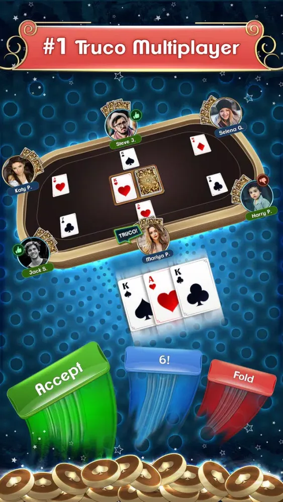 Capturas de tela do Truco Multiplayer