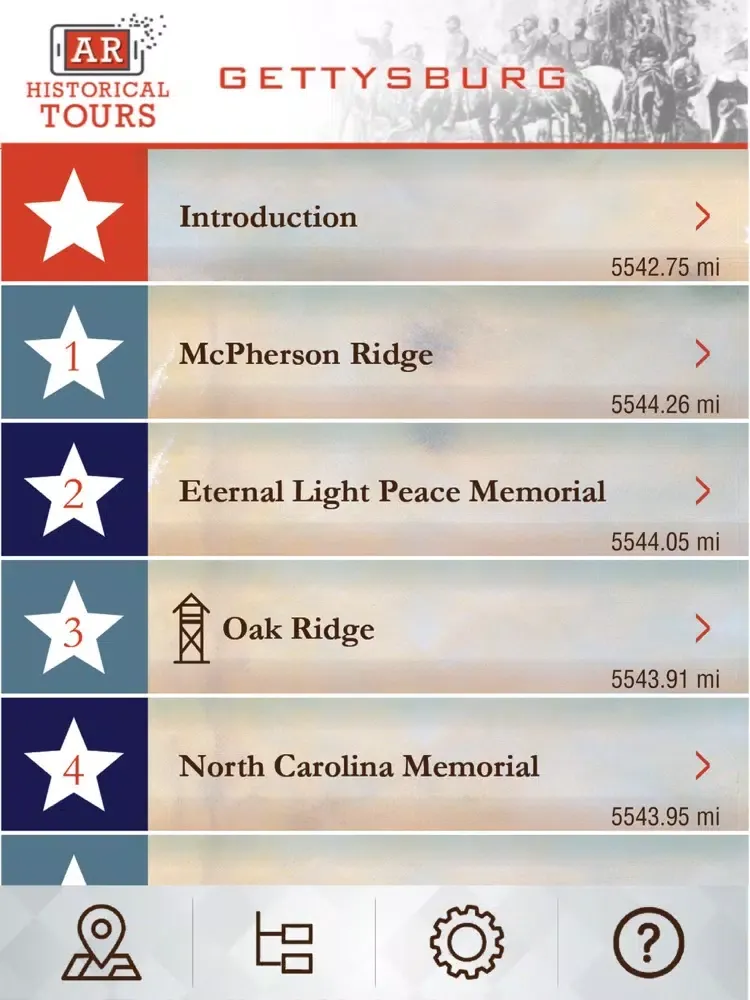 ภาพหน้าจอของ Gettysburg AR Tour iPad 