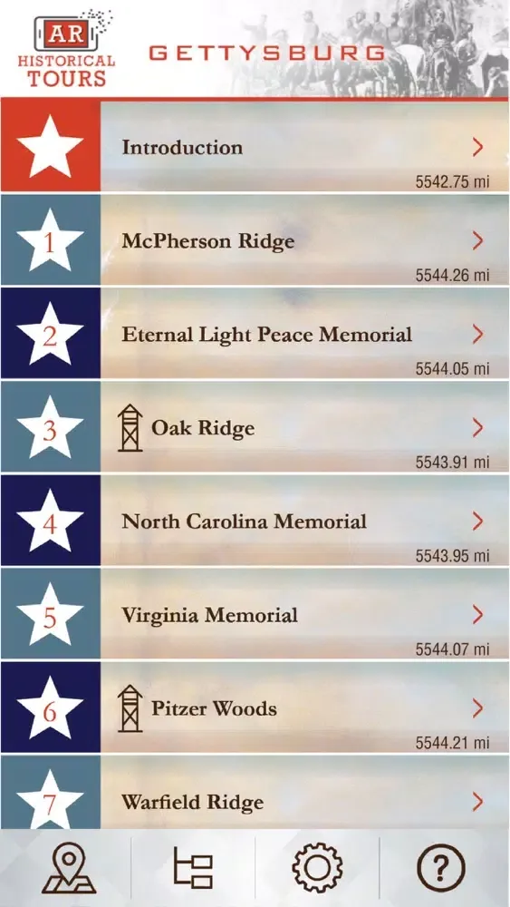 ภาพหน้าจอของ Gettysburg AR Tour