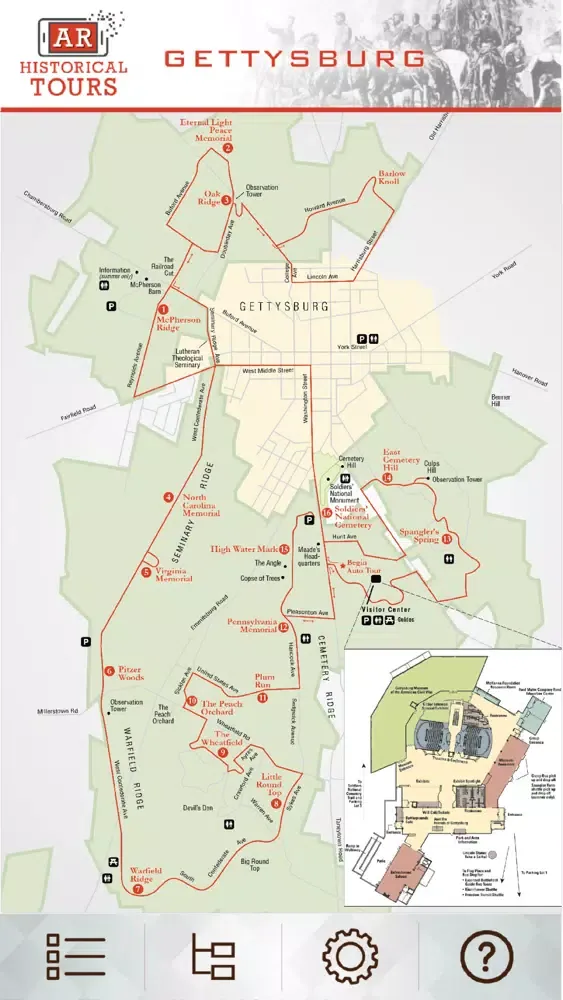 ภาพหน้าจอของ Gettysburg AR Tour