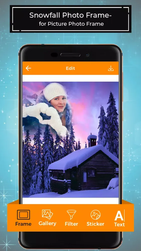 Screenshot di Snowfall Photo Frames for Pictures - PhotoEditor
