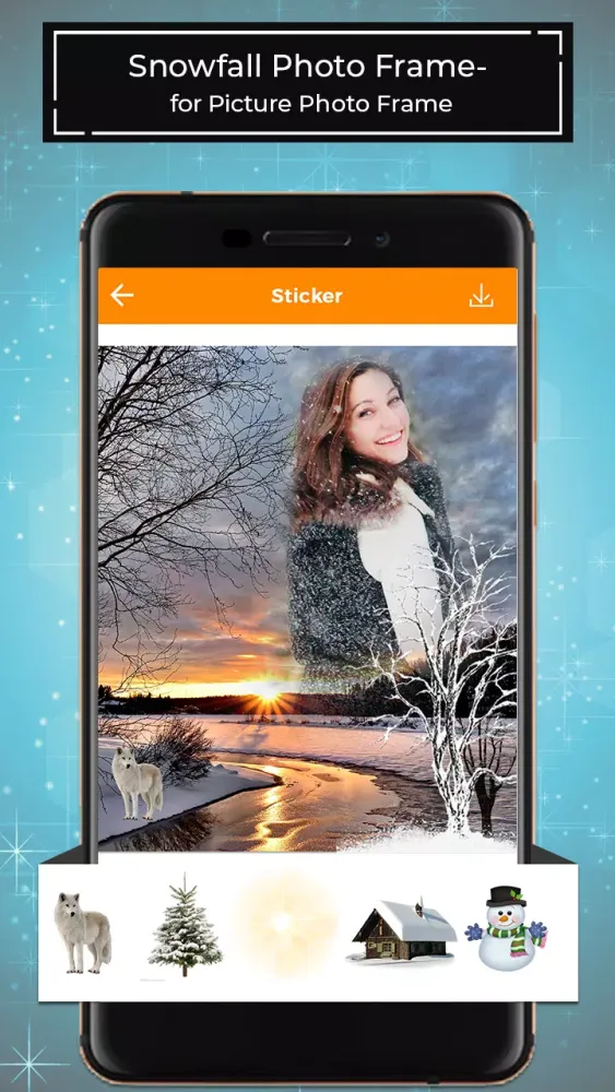 Screenshot di Snowfall Photo Frames for Pictures - PhotoEditor